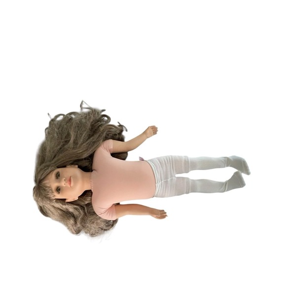 1997 My Twinn 22" Poseable Doll Brown Hair Hazel Eyes Pink Pajamas Vintage - Picture 9 of 15